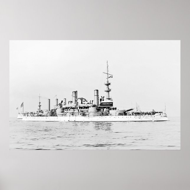 Póster USS Massachusetts (Frente)
