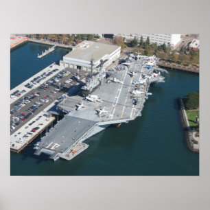 Póster USS Midway Aerial Photo
