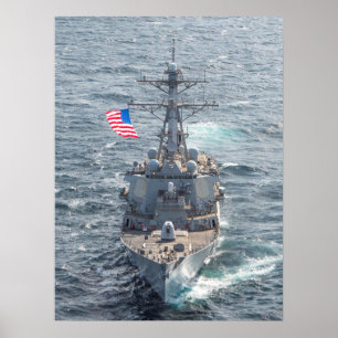Póster USS Mitscher (DDG 57)