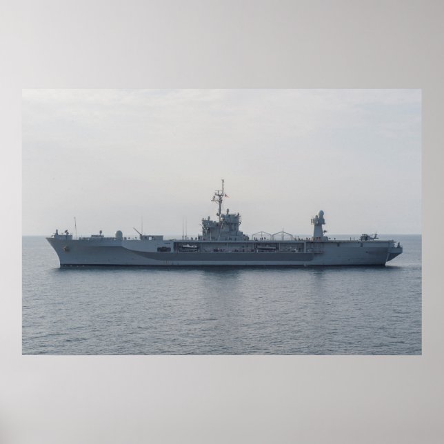 Póster USS Mount Whitney (LCC 20) (Frente)