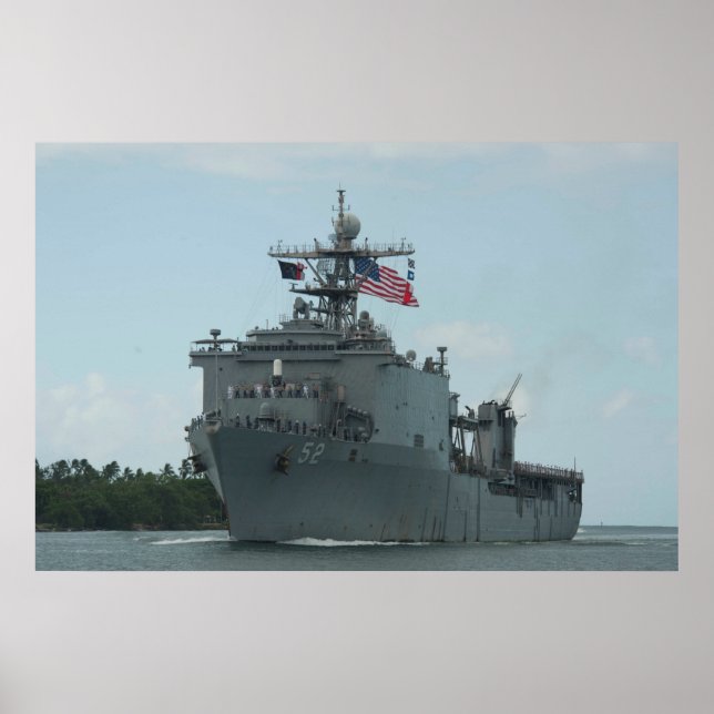 Póster USS Pearl Harbor (LSD 52) (Frente)