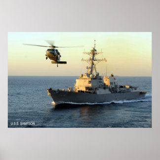 Póster USS Sampson (DDG 102)