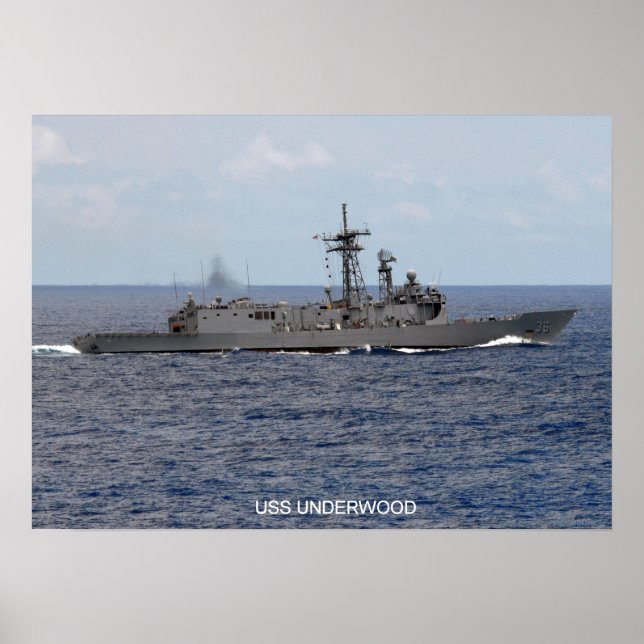 Póster USS Underwood (FFG 36) (Frente)