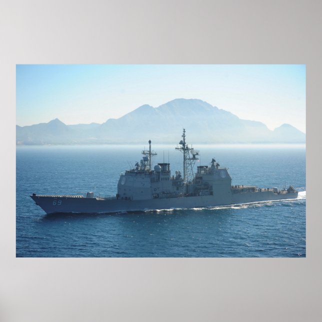 Póster USS Vicksburg (CG 69) (Frente)