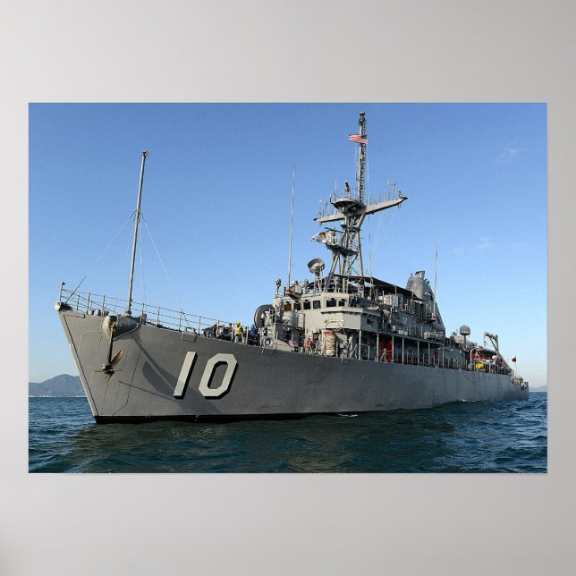 Póster USS Warrior (MCM 10) (Frente)