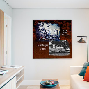 Póster USS West Virgina, Poster de Pearl Harbor 1941
