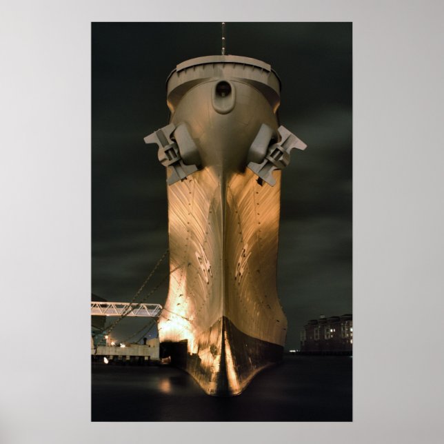 Póster USS Wisconsin (Frente)
