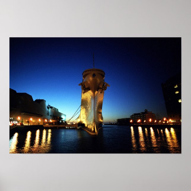 Póster USS Wisconsin (Frente)