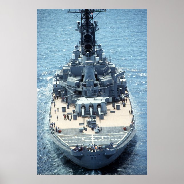 Póster USS Wisconsin (BB-64) (Frente)