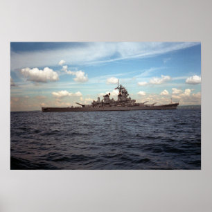 Póster USS Wisconsin (BB-64)