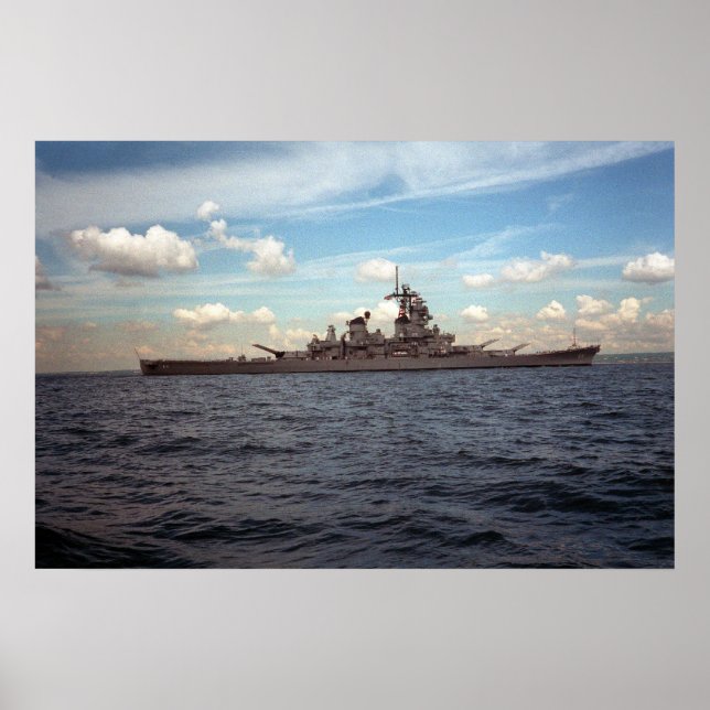 Póster USS Wisconsin (BB-64) (Frente)