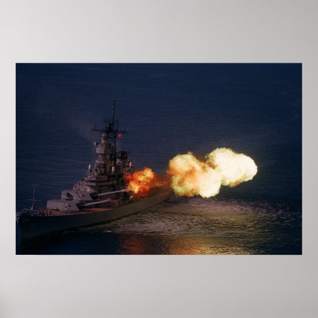 Póster USS Wisconsin (BB-64) (Frente)