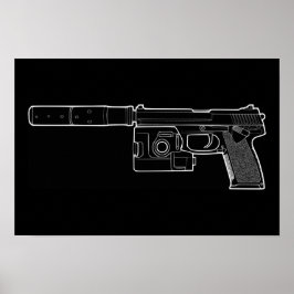 Póster USSOCOM MARK 23 Poster negro