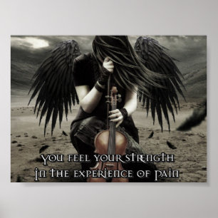 Póster Usted encuentra su fuerza en la experiencia del