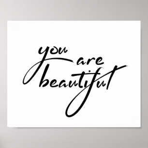 Póster Usted es cita hermosa de MotivationalTypography