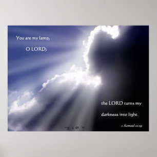 Póster Usted es mi lámpara