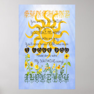 Póster Usted es mi sol