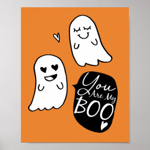 Póster Usted es mis fantasmas de Halloween del ABUCHEO