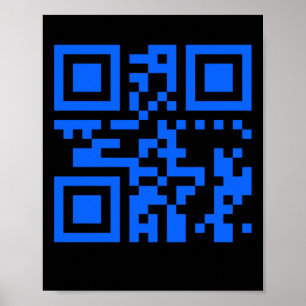 Póster Usted Es Pegatina De Código Qr Positivo Especial