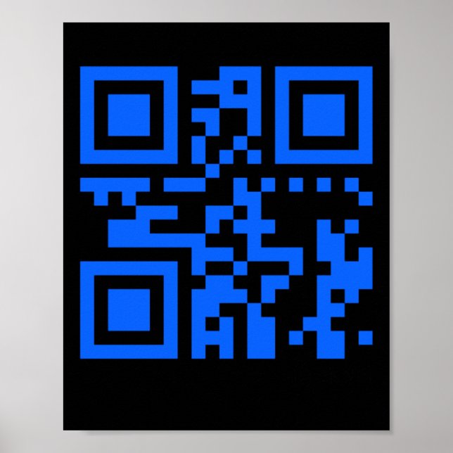 Póster Usted Es Pegatina De Código Qr Positivo Especial (Frente)