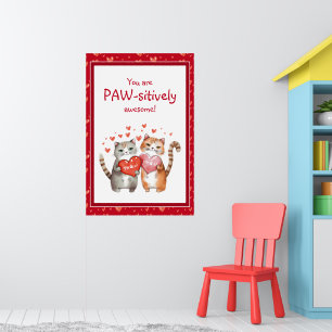 Póster Usted Es Un Gato El día de San Valentín Pintoresco