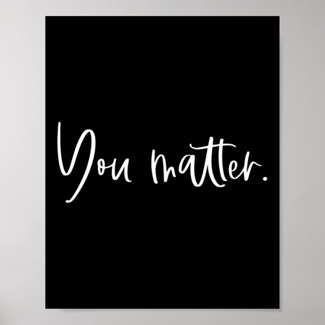 Póster Usted Importa El Terapista Docente Inspira Salud M (Frente)