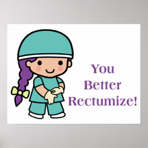 Póster Usted mejora Rectumize