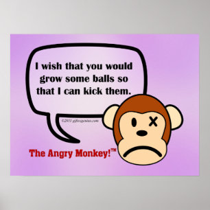 Póster Usted necesita crecer algunas bolas