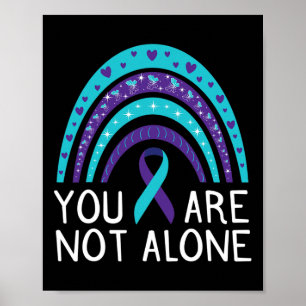 Póster Usted No Es El Único Suicidio Conciencia Salud Men