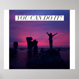 Póster ¡Usted puede hacerlo! - Poster de motivación