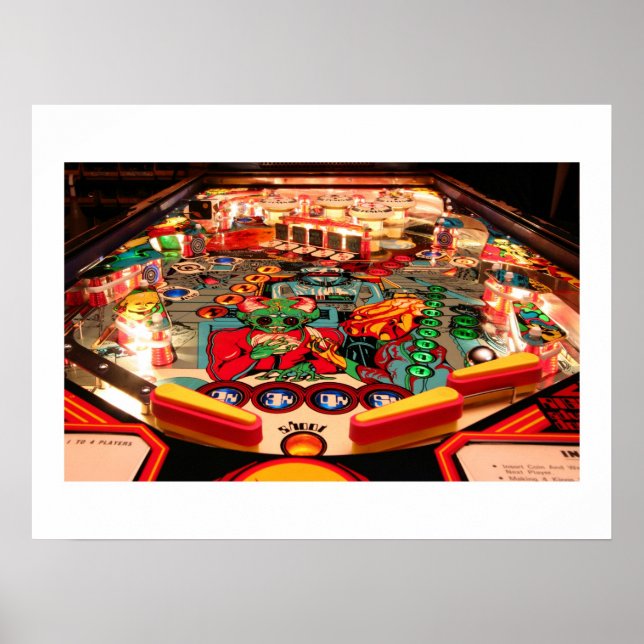 Póster Usted trata de poster de pinball (Frente)