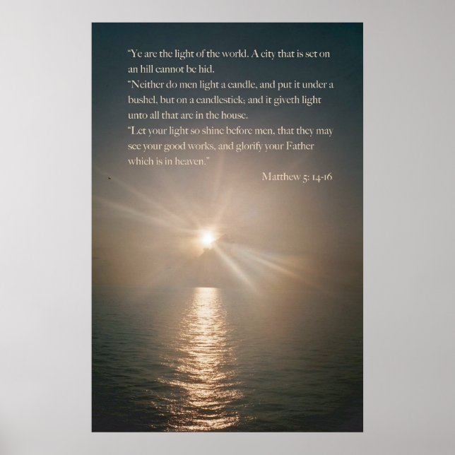 Póster Ustedes son la luz del mundo (Frente)