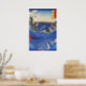 Póster Utagawa Hiroshige, mar salvaje rodando sobre las r (Kitchen)