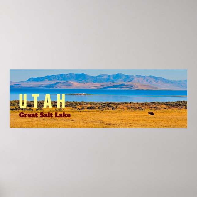 Póster UTAH El Estado del Gran Lago Salino (Frente)