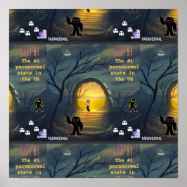 Póster Utah, el poster de estado más paranormal