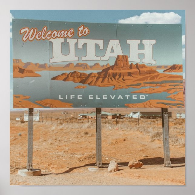 Póster Utah Life Elevated (Frente)