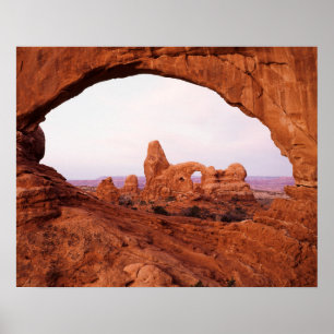 Póster Utah, Parque Nacional Arches, Arco de Torreta 1