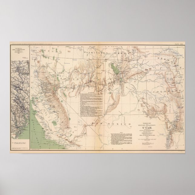 Póster Utah Terr y Mil Dept (Frente)
