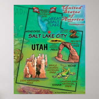 Póster Utah USA