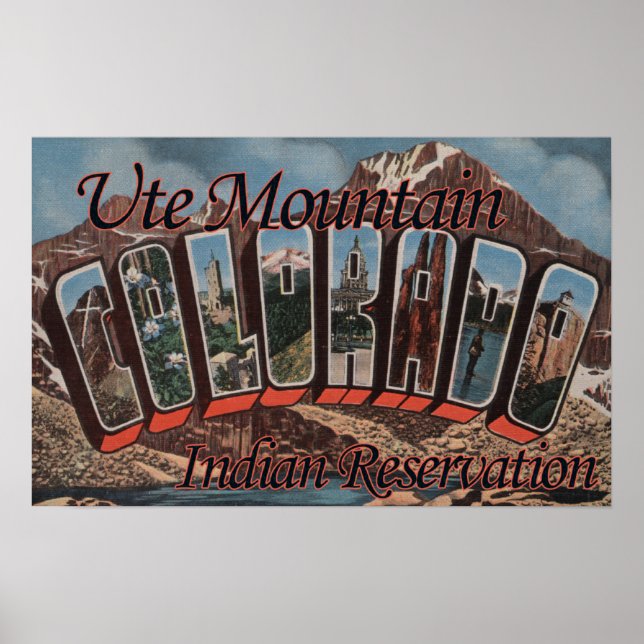 Póster Ute Mountain Indian Reservation, Colorado (Frente)