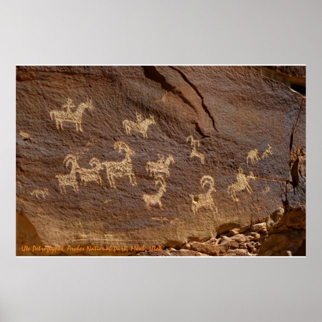 Póster Ute Petroglyphs (Frente)