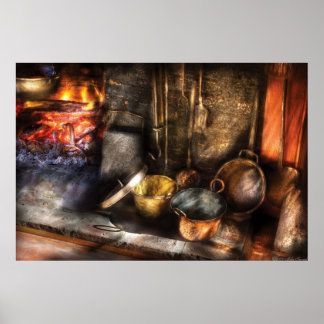 Póster Utensilios - Cocina Colonial