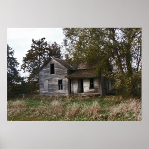 Póster Utilidad de la granja de Abanded Dakota del Sur