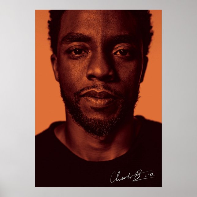 Póster utografo de boseman de chadwick (Frente)