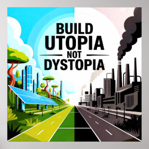 Póster Utopía de la construcción, no distopía - Poster de