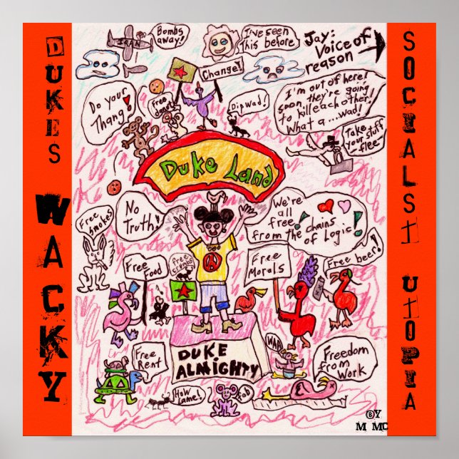 Póster Utopía según Duke (Frente)