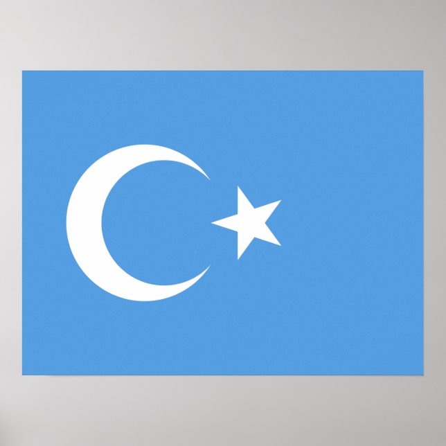 Póster Uyghur/ Turkestán Oriental (Frente)