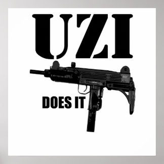 Póster UZI lo hace Poster