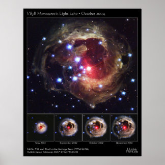 Póster V838-MonocerotisLightEcho-2005-02
