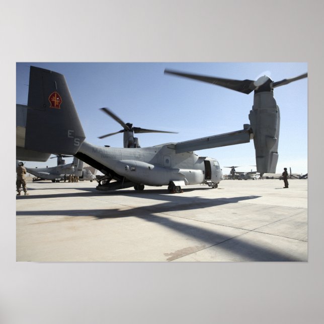Póster V-22 Aeronaves Osprey tiltrotor 2 (Frente)